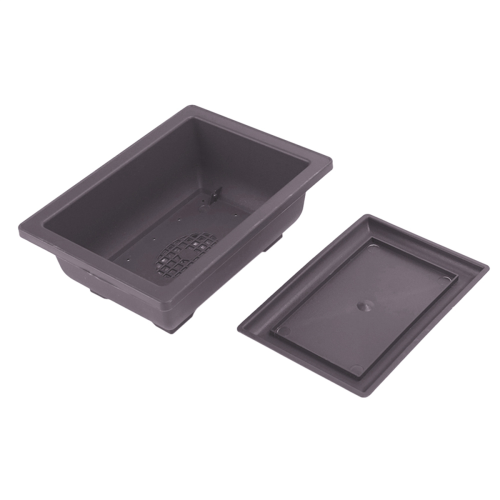 10 Packs Bonsai Training Pots with Tray Plastic Growing Pot 2