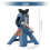 3 Ton Scale Jack Axle Lift Capacity Heavy Duty Support Vehicle Blue 10
