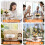 Hand-Woven Wicker Basket Simulation Flower Single Handle 10