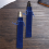 50 PCS blue velvet pencil case holder single bag 7