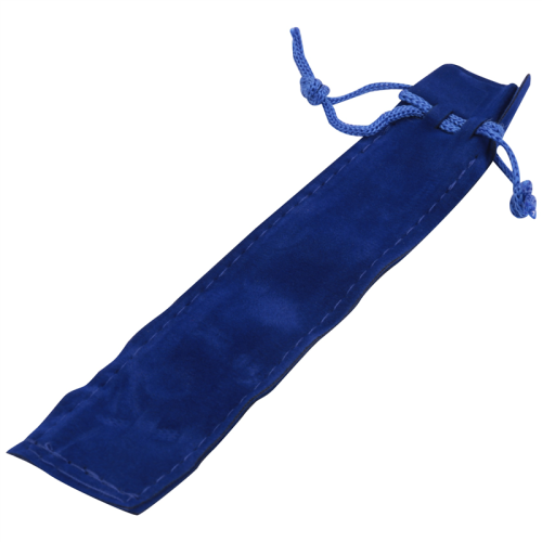 50 PCS blue velvet pencil case holder single bag