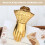Paper Storage Clip Ins Wrought Gold Hand Shape Alloy 5