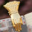 Paper Storage Clip Ins Wrought Gold Hand Shape Alloy 7