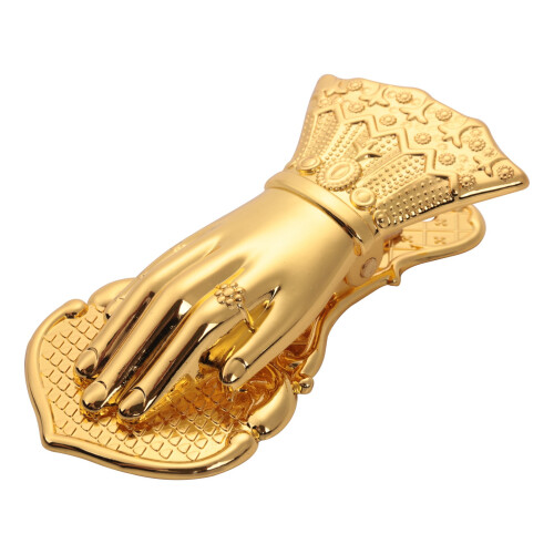 Paper Storage Clip Ins Wrought Gold Hand Shape Alloy