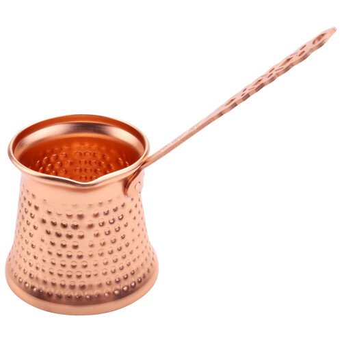 Turkish Copper Coffee Maker for Cezve Cafeteria Metal Handle 1