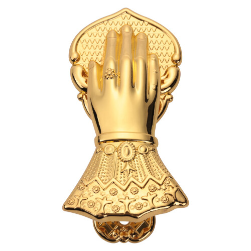 Paper Storage Clip Ins Wrought Gold Hand Shape Alloy 2