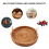 Rattan Storage Tray,Round Basket with Handle,Food Breakfast Display L 9