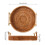 Rattan Storage Tray,Round Basket with Handle,Food Breakfast Display L 8