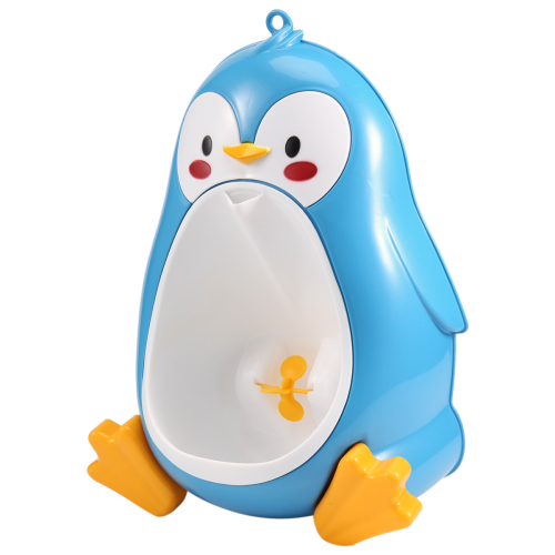 Baby Boy Toilet Training Penguin Stand Vertical Urinal Blue