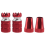 RC Transmitter Stick Ends Controller Thumb Rocker M3 Thread ,Red 3