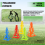 Soccer Training Cones Windproof Marker Agility 6