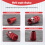 RC Transmitter Stick Ends Controller Thumb Rocker M3 Thread ,Red 10