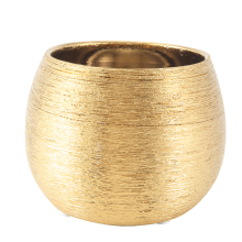 Ceramic Plant Pot Planter Gold-Plated Flower Vase