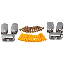 12Pcs Glass Brackets Adjustable Zinc Alloy Clip Shelf Clamp