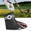 1Pc Black PU Leather with Embroidery Magnet Putter Headcover 4