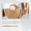 4PCS Wooden Round Shaped Handles Replacement for Handmade Bag 3