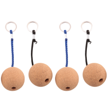 4Pc Floating Cork Ball Keyrings,50mm for Surfing Fishing Sailing Boat