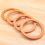 4PCS Wooden Round Shaped Handles Replacement for Handmade Bag 10