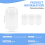 4 Pack Glass Juice Cup Beer Shake Dessert Mug, 400ML 9