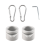 2 Pcs Flag Pole Rings Clips Mounting 1 Inch 4