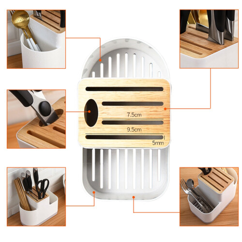 Multifunction Cutlery Drainer and Organizer Knife Holder Kitchen 2