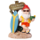 Resin Funny Gnome Figurines with Surfboard Welcome Sign 1