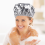 Shower Heat Insulation Aluminum Foil Hat Elastic Bathing Cap-Silver 8