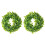 2 Pack Artificial Boxwood Wreath Leaves Decoration, 10 Inches 9