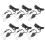 6Pcs 1/8 Inch Heavy-Duty Adjustable Growth Light Ratchet Rope Hanger 3