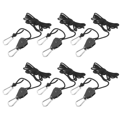 6Pcs 1/8 Inch Heavy-Duty Adjustable Growth Light Ratchet Rope Hanger 2