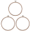 3 Pieces 10 inch 26cm Embroidery Ring No Slip Hoops 3