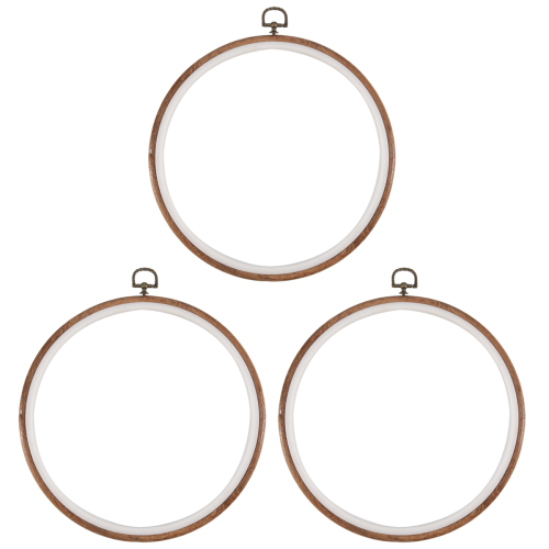 3 Pieces 10 inch 26cm Embroidery Ring No Slip Hoops 2