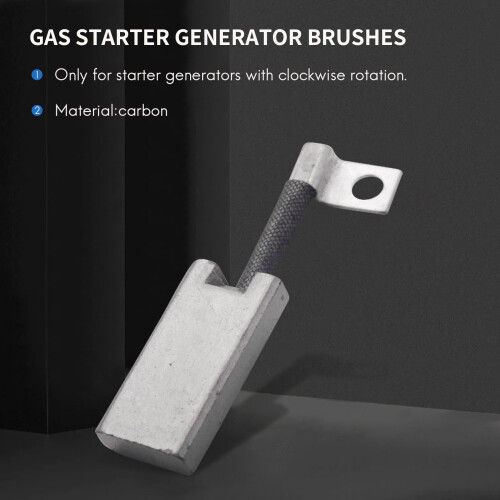 4Pc for Club Car EZ GO Generator Brushes and Screw Set 2