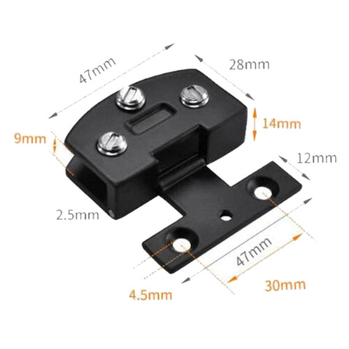 1 Pair Glass Door Hinge Display Cabinet Wine 2