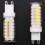 10W G9 100 LED Corn Light Bulbs Ceramic,No Flicker,2PCS Natural White 11