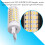 10W G9 100 LED Corn Light Bulbs Ceramic,No Flicker,2PCS Natural White 4