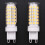 10W G9 100 LED Corn Light Bulbs Ceramic,No Flicker,2PCS Natural White 10