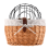 Cat Dog Bicycle Front Handlebar Basket Pets Handwoven Bike 2