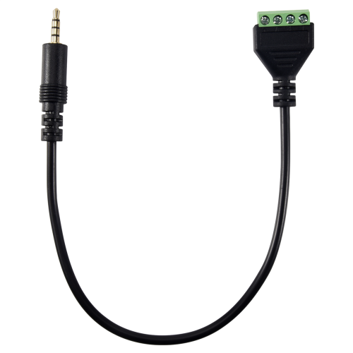 3.5mm Screw Terminal Adapter Speaker Cable 4-Core Stereo TRRS 2