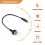 3.5mm Screw Terminal Adapter Speaker Cable 4-Core Stereo TRRS 9