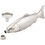 1 Set Fish-Shape 5Oz Bottle Mini Pocket Flask Drinkware for Outdoor 1