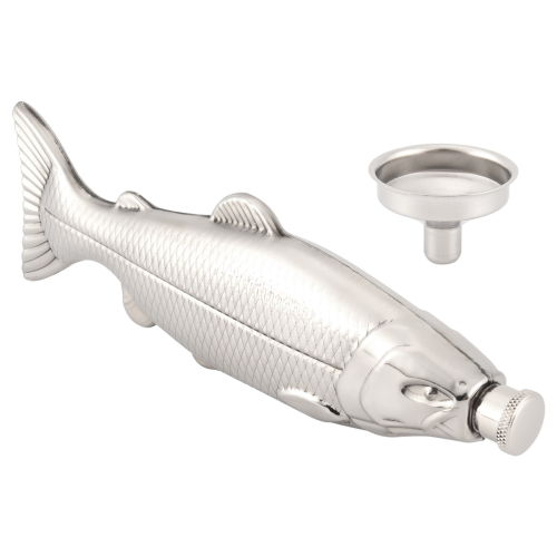 1 Set Fish-Shape 5Oz Bottle Mini Pocket Flask Drinkware for Outdoor 2