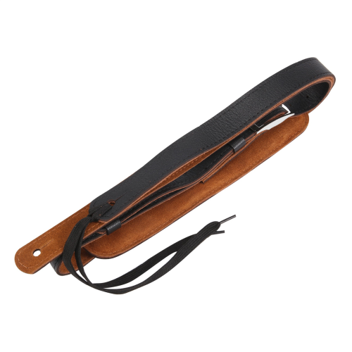 Strap Belt Shoulder Pad Adjustable Vintage Guitar Straps-Black Color
