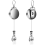 2Pcs Retractable Pull Key Ring ID Badge Lanyard Name Tag Card Clip 4