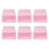 6-Piece Candy Color Shoe Box, Transparent Plastic Storage Pink 1