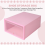 6-Piece Candy Color Shoe Box, Transparent Plastic Storage Pink 5