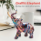 Painting Graffiti Elephant Sculpture Resin Animal Statue Decor C 6