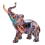 Painting Graffiti Elephant Sculpture Resin Animal Statue Decor C 3