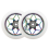 2 Pcs 110mm Scooter Wheels Pu Thick Stunt with Bearings(White) 1