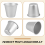 6 PCS Aluminium Dariol Mould Nonstick Egg Tart Bakeware Cup 8